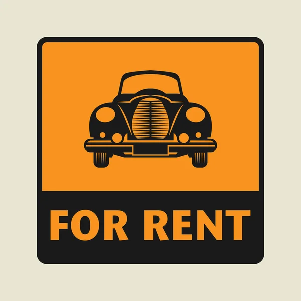 For Rent icon or sign — Stock Vector