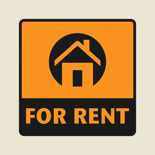 For Rent icon or sign — Stock Vector