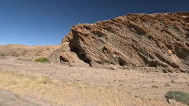 Çöl manzarası, Namibya 'daki Brandberg dağları.