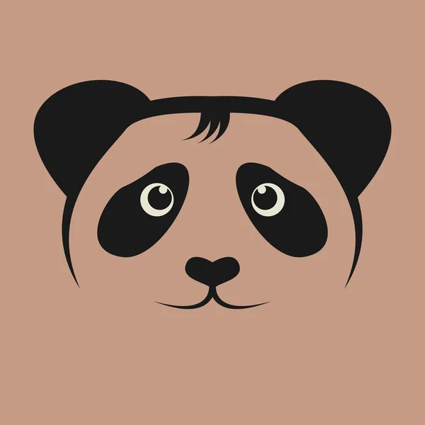 Panda pictogram of teken — Stockvector