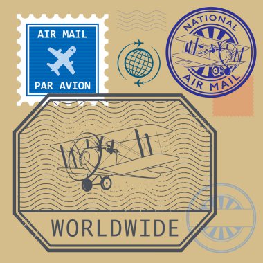 air mail simgeler kümesi