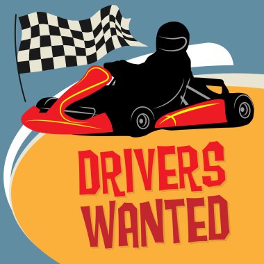 Karting Go Cart yarışı poster
