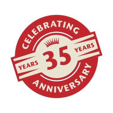 Metin kutlayan 35 yıl yıldönümü ile pul