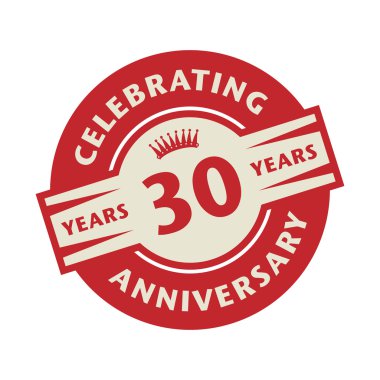 Metin kutlayan 30 yıl yıldönümü ile pul