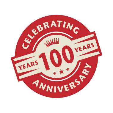 Metin kutlayan 100 yıl yıldönümü ile pul