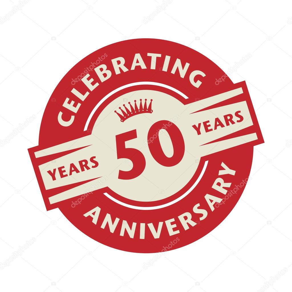 Stamp With The Text Celebrating 50 Years Anniversary Stock Vector Royalty Free Vector Image By C Fla 91481520 Stempel 50 Jaar