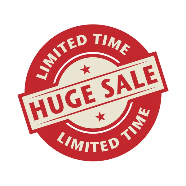 Tandai atau beri label dengan teks Huge Sale, Limited Time - Stok Vektor