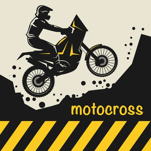 Motocross fondo abstracto — Vector de stock