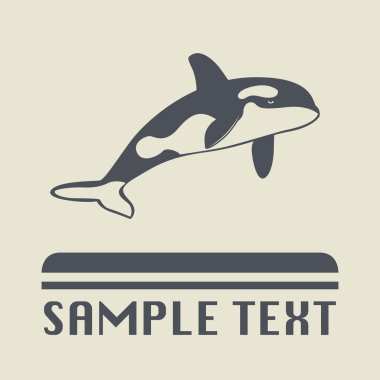 Orca balina simgesini veya işareti