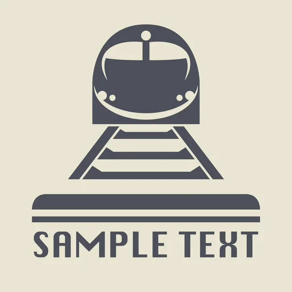 Tramway or Train icon or sign — Stock Vector