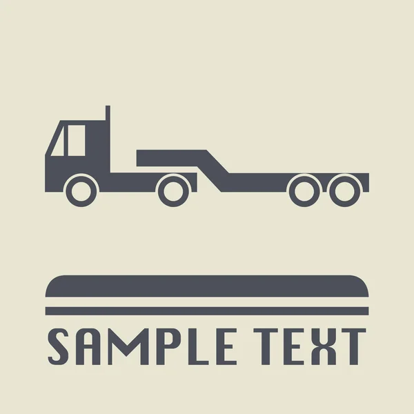 Icono o signo de transporte — Vector de stock