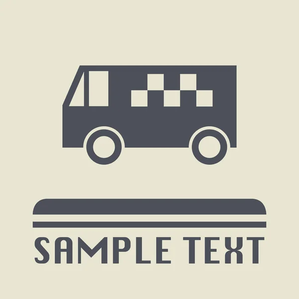Icône ou signe de transport — Image vectorielle