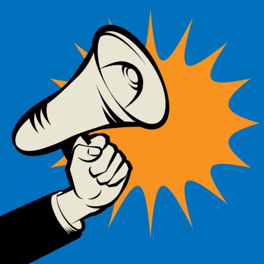 Megafon el, iş kavramı