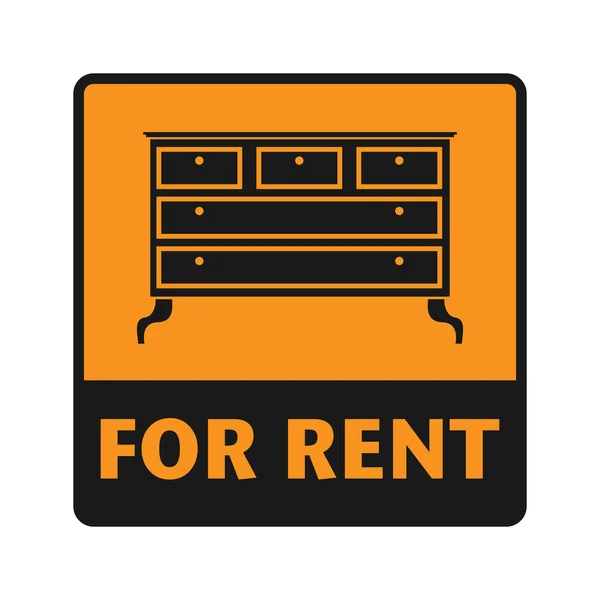 For Rent icon or sign — Stock Vector