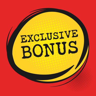 Özel Bonus etiket, vektör