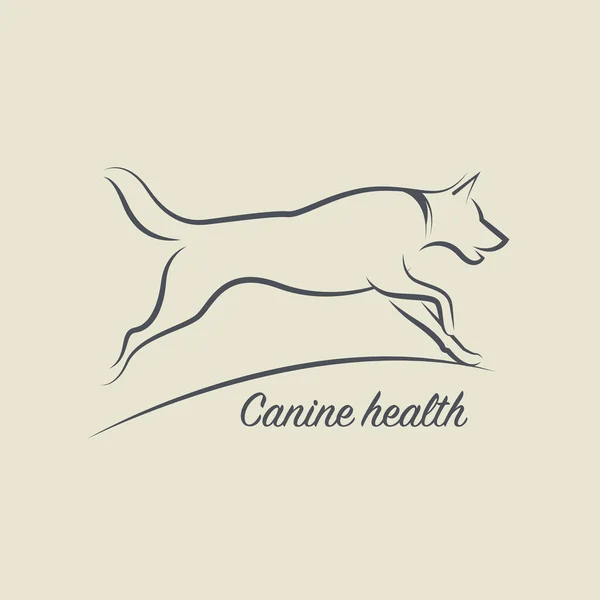 Dog health symbol — Stock Vector