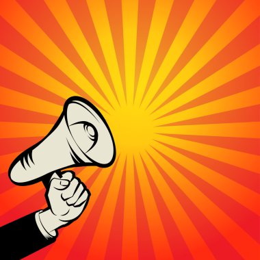 Megafon el, iş kavramı