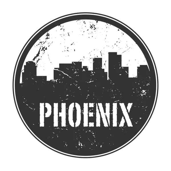 Sello o etiqueta de goma grunge con nombre Phoenix, Arizona — Vector de stock