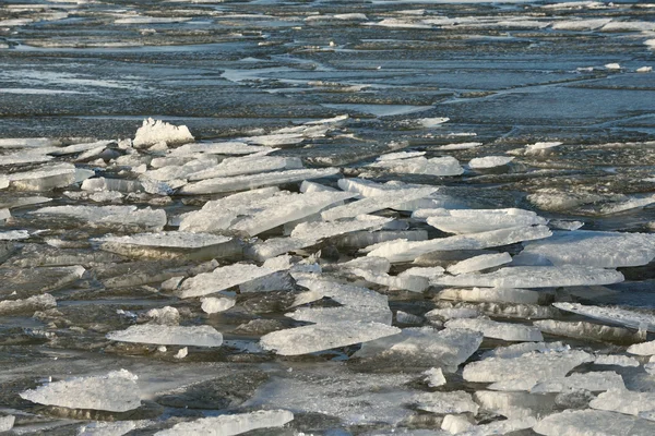 Hielo en la superficie de la Laguna Curónica —  Fotos de Stock