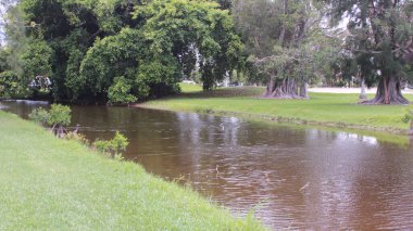 Bulutlu bir günde Florida Golf Sahası