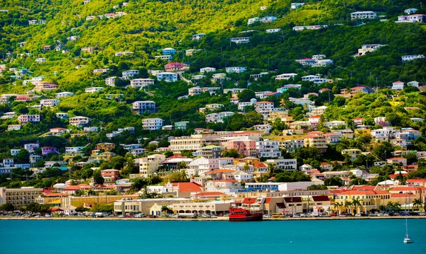 Zonsondergang in St. Thomas — Stockfoto