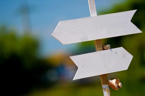 White signs — Stock Photo, Image