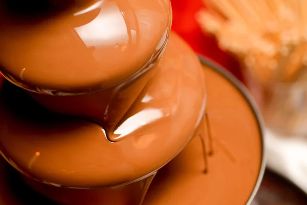 Chocolate fountain — Stock Photo, Image