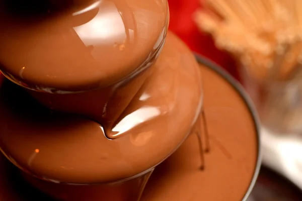 Chocolate fountain — Stock Photo, Image