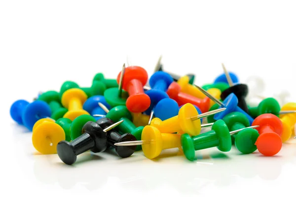 Isolerade push pins — Stockfoto