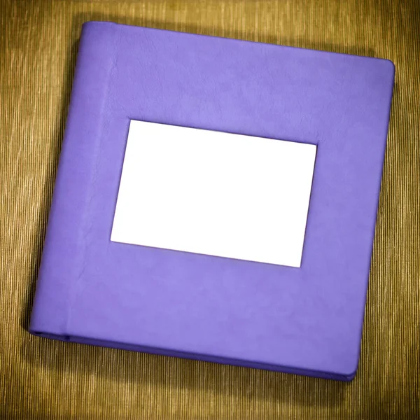 Purple photoalbum — Stock Photo, Image