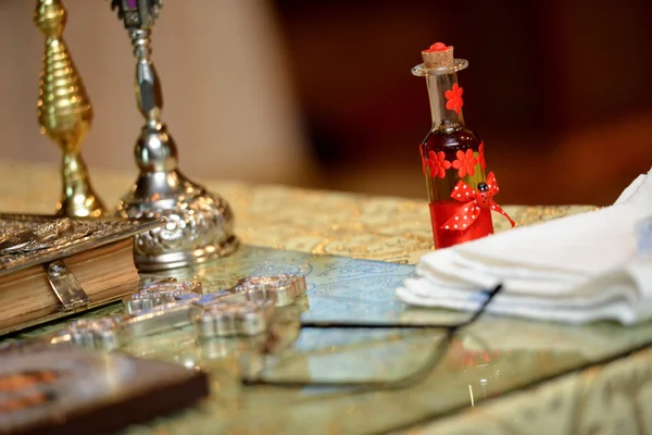 Table for baptism — Stock Photo, Image