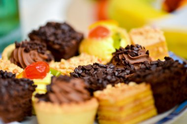 Lezzetli kek tabağı