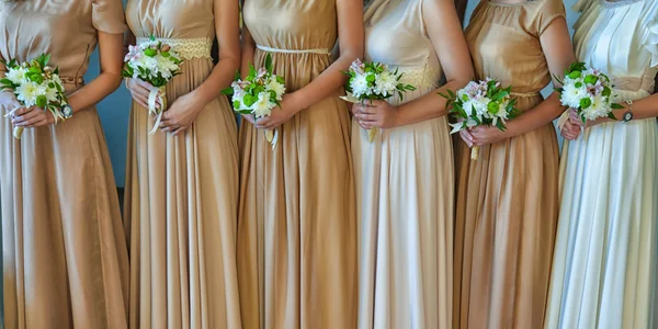 Mooie bruidsmeisje boeketten — Stockfoto
