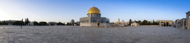 panoramik Kudüs Rock Camii kubbe 