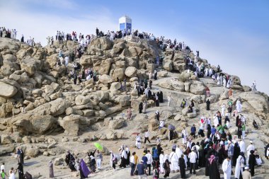 Mount Arafat of mercy (Jabal Rahmah)  clipart