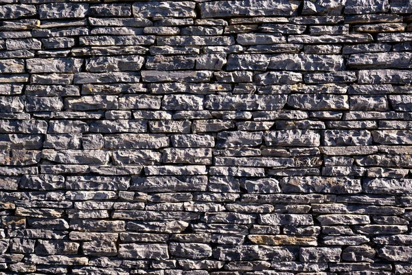 Stone Wall Surface Black Brick Wall Texture Brick Surface Background — Stock Photo, Image