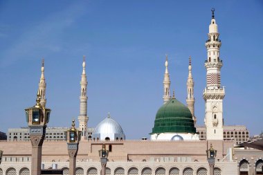 Nabawi Mosque, Medina, Saudi Arabia clipart