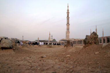 Madinah Nabawi cami de Müslüman mezarlığı.