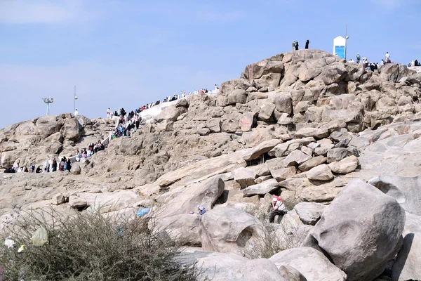 Mount Arafat barmhärtighet (Jabal Rahmah) — Stockfoto