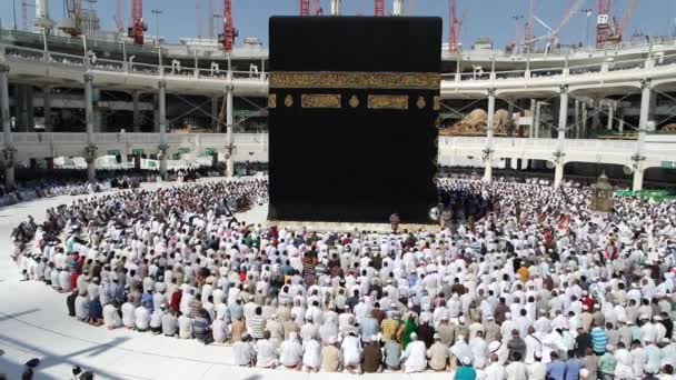 Makkah Kaaba Hajj muçulmanos — Vídeo de Stock