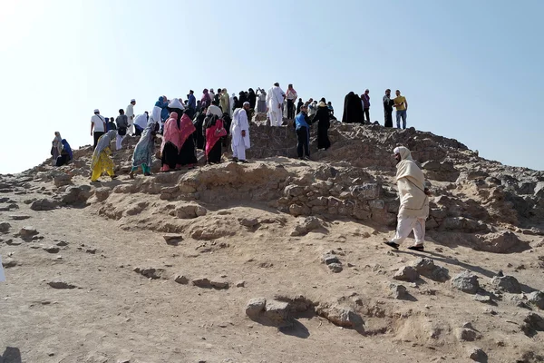 Hegyi Uhud az egyik történelmi hely az iszlám története. — Stock Fotó