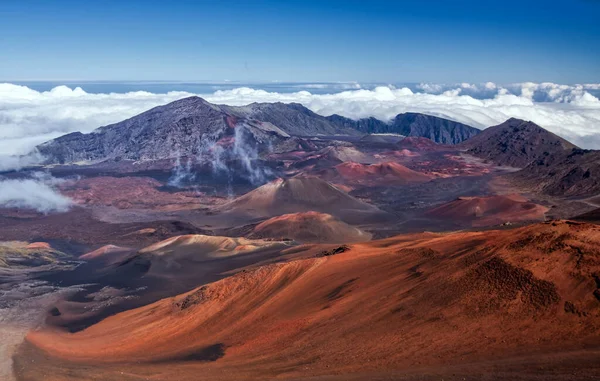 Caldera Van Vulkaan Haleakala Maui Hawaï — Stockfoto