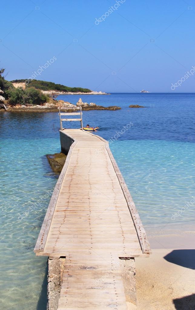 Splendide Spiagge Di Ksamil Albania Foto Stock