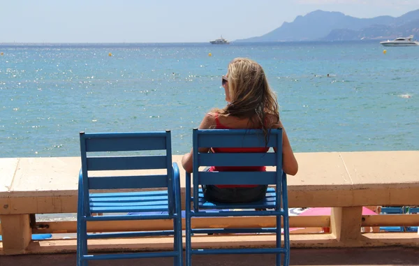 Beaches of Cannes, French Riviera, France — Stock Photo, Image