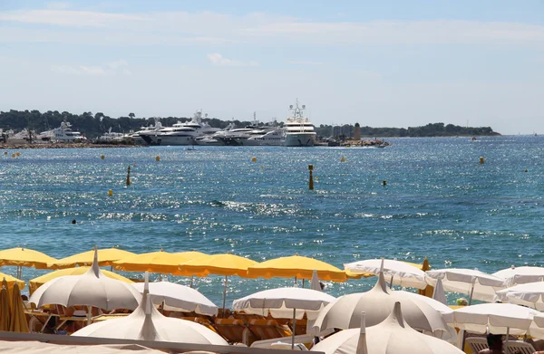 Beaches of Cannes, French Riviera, France — Stock Photo, Image