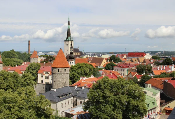 Belo panorama de Tallin, Estónia — Fotografia de Stock