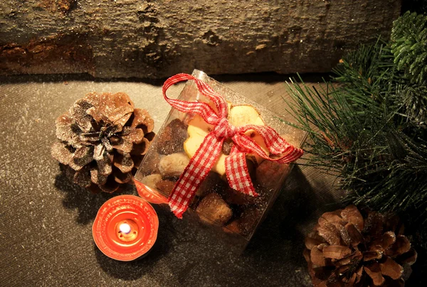 Tempo de Natal com cookies — Fotografia de Stock