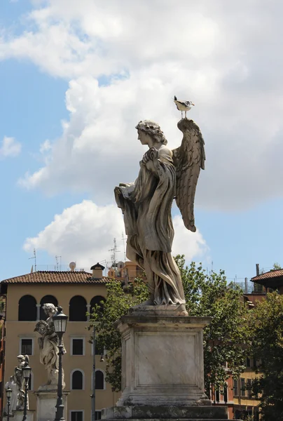 Vacker utsikt över Rom överbryggar av änglar — Stockfoto