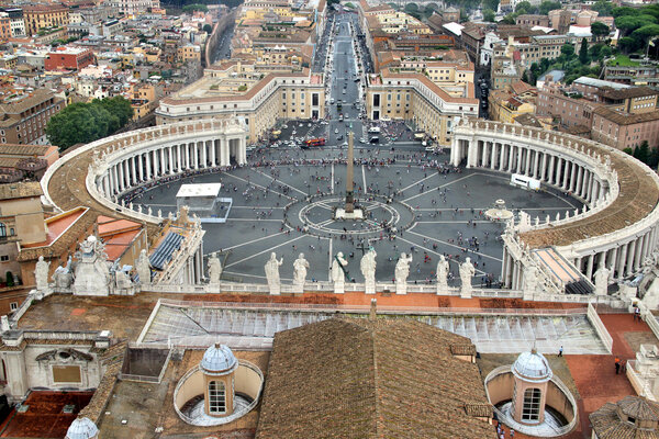 Beautiful panorama of Vatican, Roma, Italy