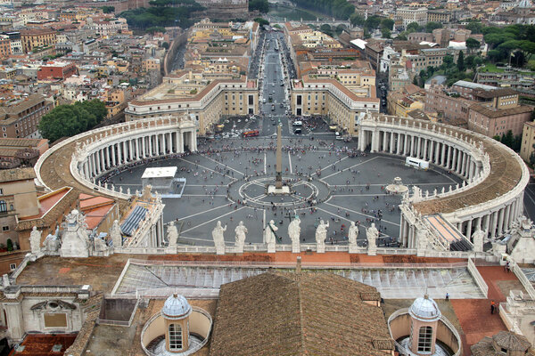 Beautiful panorama of Vatican, Roma, Italy